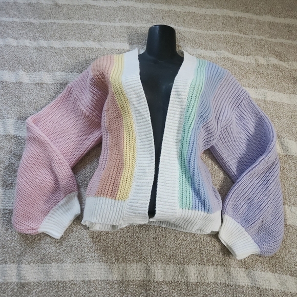 & Other Stories Pastel Striped Cardigan - Picture 8 of 8